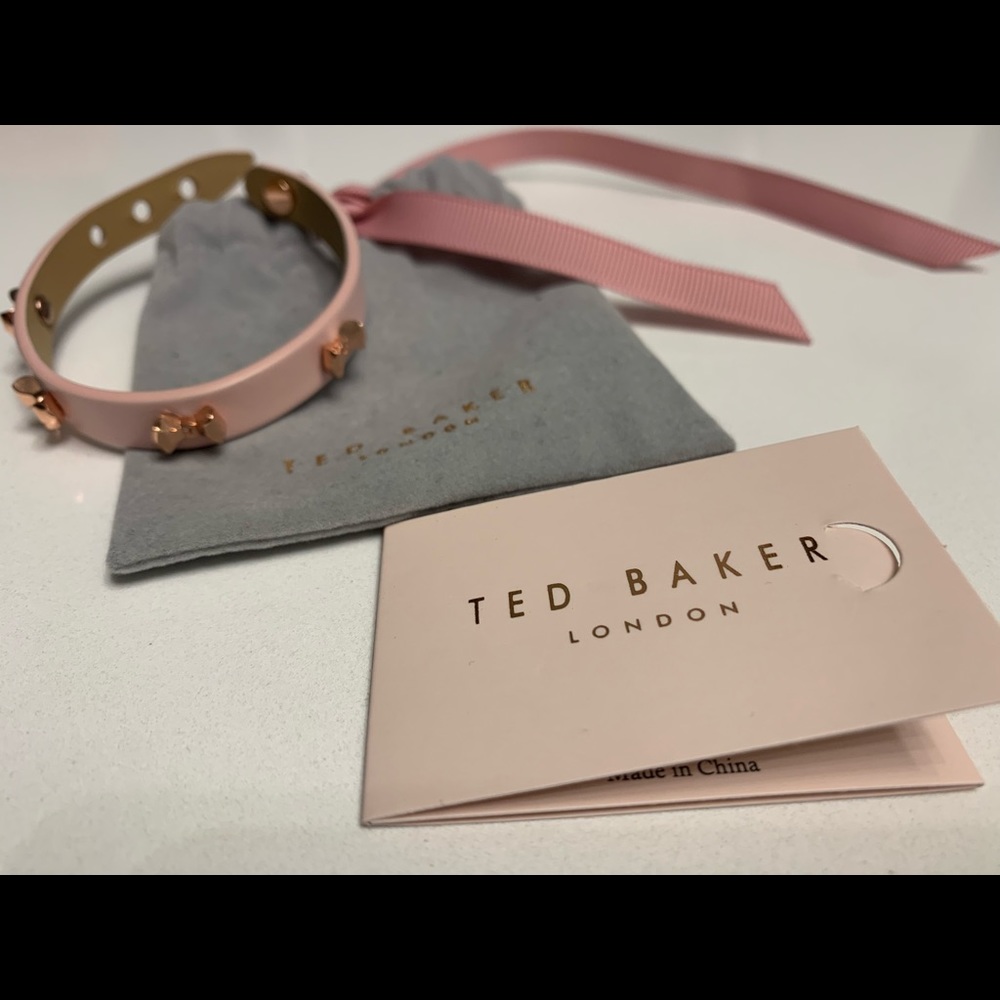 Pink Ted Baker bracelet with bowties - never worn
